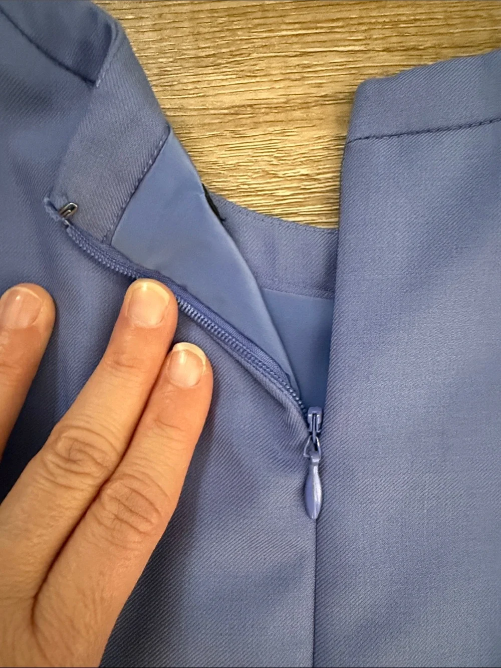 J. Crew Periwinkle Sheath Dress with Flutter Sleeves